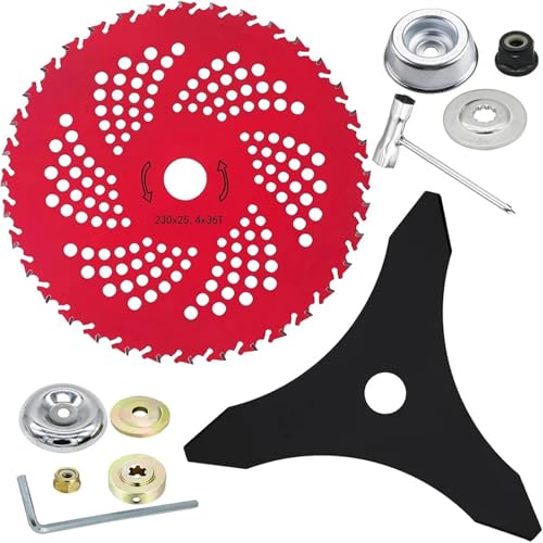 Chenhj 36T Hartmetallspitze Freischneiderklingen Unkrautfresserklingen for Trimmer Unkrautfresser Kompatibel Mit Husq&Varna St&ihl Fsx Und Mehr Unkrautvernichter(Set 2) von Chenhj