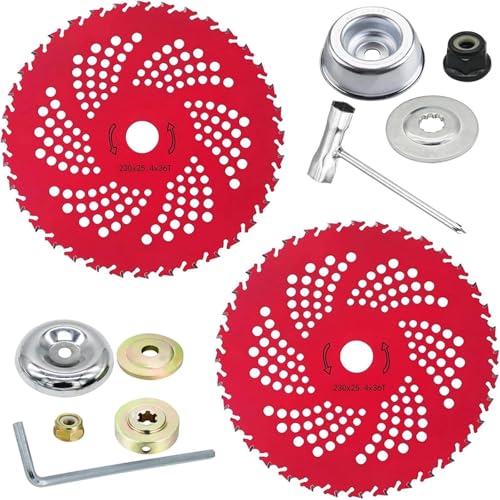 Chenhj 36T Hartmetallspitze Freischneiderklingen Unkrautfresserklingen for Trimmer Unkrautfresser Kompatibel Mit Husq&Varna St&ihl Fsx Und Mehr Unkrautvernichter(Set 3) von Chenhj