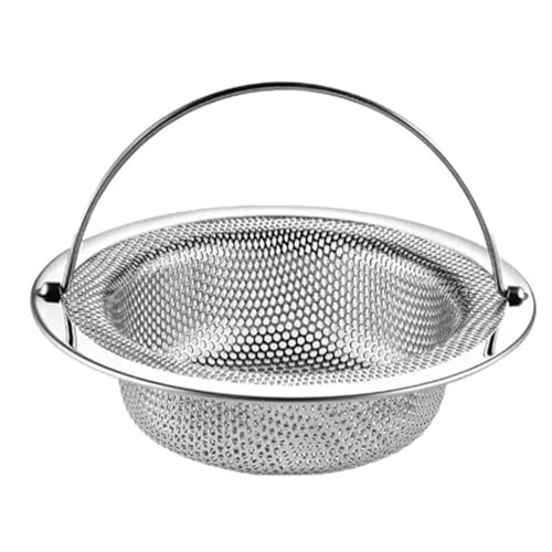Edelstahl Küchenspüle Filter Bodenablauf Mesh Bad Filter Ablaufkorb Mit Griff Badewanne Haarfänger Stopper(1PCS) von Chenhj