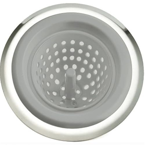 Küchenspüle Filter Kanalisation Anti-Verstopfung Lebensmittelabfälle Sieb Haarfänger Wasser Stop Stopper For Badezimmer Zubehör(Gray) von Chenhj