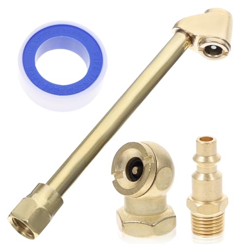 Luftklemmensatz Spannfutter Schnellkupplung Reifenadapter Geschlossene Kugel Reparatur Kompressor Zubehör Inflator Anhang Schlauchbefestigung von Chenhj