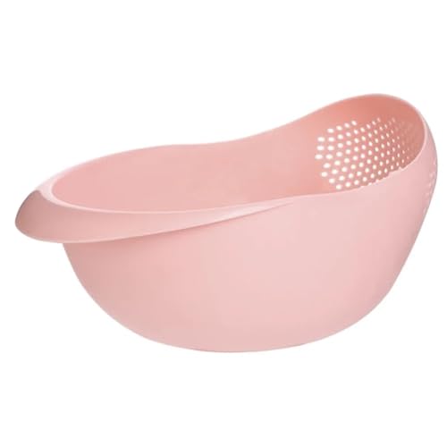 Mehrzweck-Reis-Entwässerungskorb Und Obst- Und Gemüse-Entwässerungssieb, Küchenwerkzeug, Küchenhelfer, Zubehör(Pink) von Chenhj