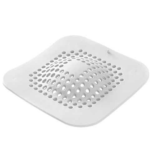 Silikon Küchenspüle Stöpsel Duschfilter Abflussabdeckung Stopper Spülbeckensieb Bodenablauf Haarfänger For Küche Badezimmer(White) von Chenhj