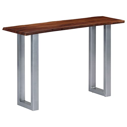 Chenshu Konsolentisch, Beistelltisch, Ablagetisch, Flurmöbel, Console Table, Sideboard, Schminktisch, 115 x 35 x 76 cm Massivholz Akazie und Eisen von Chenshu