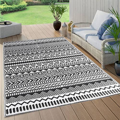 Chenshu Outdoor-Teppich, Carpet, Area Rug, Teppiche Wohnzimmer, Teppischwhonzimmer, Büroteppich, Schlafzimmer, Schwarz 120x180 cm PP von Chenshu