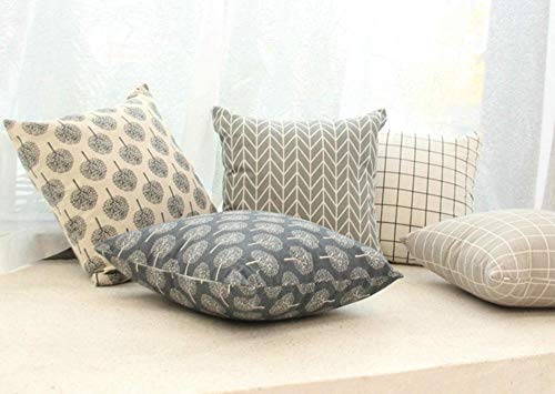 Set mit 5 geometrischen Sofakissenbezügen Baumwoll-Leinen-Kissenbezug Home Decorative Throw Square Kissenbezüge für Wohnzimmer Schlafzimmer mit unsichtbarem Reißverschluss 18x18Inch-5er Pack_45x45cm Set mit 5 geometrischen Sofakissenbezügen Baumwoll-Leinen-Kissenbezug Home Decorative Throw Square Kissenbezüge für Wohnzimmer Schlafzimmer mit unsichtbarem Reißverschluss 18x18Inch-5er Pack_45x45cm von Chenso