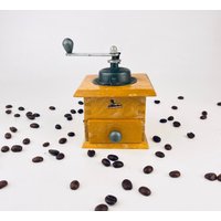 Vintage Grulet Mini Kaffeemühle - Holz + Metall Manuelle Handmühle Made in Frankreich von ChenuzAtelier