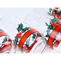 Vintage Libbey Mistelzweig Weihnachtsgläser - Set Von Fünf | 5 von ChenuzAtelier