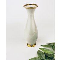 Vintage Mitterteich Bavaria - Elfenbein + Gold Vase von ChenuzAtelier