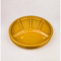 Vintage Senf Gelb Kunststoff Fondue/Käse Sushi Teller | 9, 5 " - 4Er Set | Four von ChenuzAtelier
