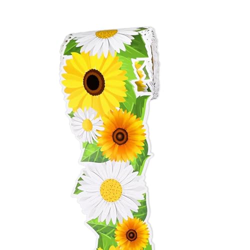 10 m Blumen Pinnwand Bordüre Sonnenblumen Bordüre Bordüre Trim Board Aufkleber für Klassenzimmer Dekoration von Chenxi Studio