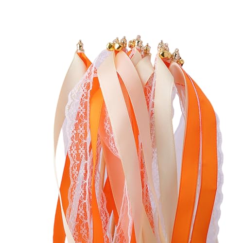 20 Stück Elegante Satinband Wand mit Glocken Band Zauberstab für Hochzeit Geburtstag und Festival Anlass Hochzeit von Chenxi Studio
