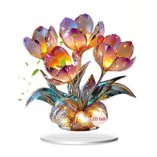 Chenxi Studio Handgefertigte Acryl-Blume mit Kunststein, Desktop-Display, 2D-Druck, Kunst für Zuhause, Dekoration, Ornament, elegante Raumdekoration, Ornament Chenxi Studio Handgefertigte Acryl-Blume mit Kunststein, Desktop-Display, 2D-Druck, Kunst für Zuhause, Dekoration, Ornament, elegante Raumdekoration, Ornament von Chenxi Studio