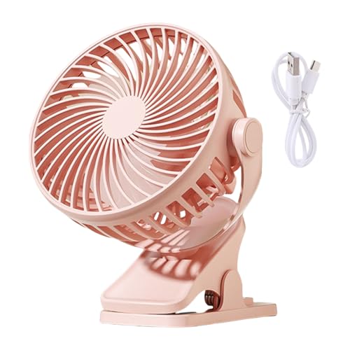 Chenxi Studio Multifunktionaler kleiner Ventilator mit Clip, verstellbare Geschwindigkeit, wiederaufladbarer USB-Ventilator für Desktop-Büro und Outdoor-Aktivitäten, multifunktionaler kleiner von Chenxi Studio