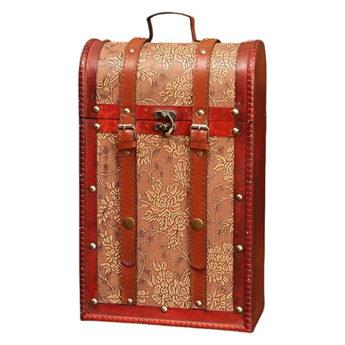 Chenxi Studio Stabile Weinflaschenbox aus Holz im antiken Stil für elegante Präsentation und Aufbewahrung bei Hochzeiten oder Jubiläen, Hochzeitsweinbox Chenxi Studio Stabile Weinflaschenbox aus Holz im antiken Stil für elegante Präsentation und Aufbewahrung bei Hochzeiten oder Jubiläen, Hochzeitsweinbox von Chenxi Studio