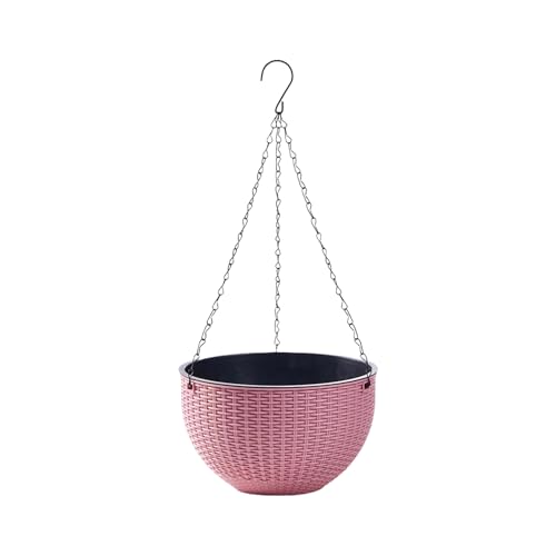 Chenxi Studio Stabiler hängender Pflanzgefäß, Blumenkorb, Pflanztöpfe für Pflanzen im Innen- und Außenbereich, Haus, Balkon, Garten, Ausstellung, PSA-Harz-Hängekorb Chenxi Studio Stabiler hängender Pflanzgefäß, Blumenkorb, Pflanztöpfe für Pflanzen im Innen- und Außenbereich, Haus, Balkon, Garten, Ausstellung, PSA-Harz-Hängekorb von Chenxi Studio