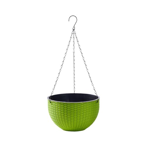 Chenxi Studio Stabiler hängender Pflanzgefäß, Blumenkorb, Pflanztöpfe für Pflanzen im Innen- und Außenbereich, Haus, Balkon, Garten, Ausstellung, PSA-Harz-Hängekorb Chenxi Studio Stabiler hängender Pflanzgefäß, Blumenkorb, Pflanztöpfe für Pflanzen im Innen- und Außenbereich, Haus, Balkon, Garten, Ausstellung, PSA-Harz-Hängekorb von Chenxi Studio