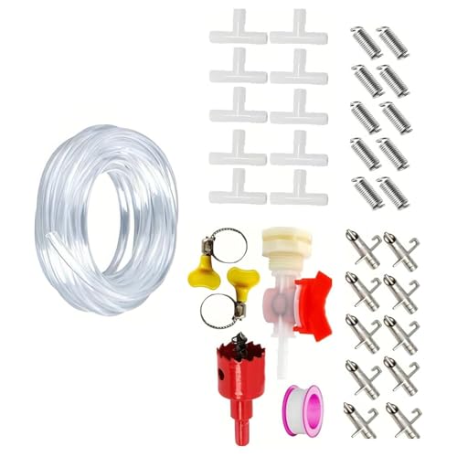 Effizientes Nippel-Bewässerungs-Kits, Bewässerungssysteme für Kaninchen, Geflügel, inklusive Schlauch, automatischer Käfig-Wasserversorgungssysteme, Nippel-Trinker-Kits Effizientes Nippel-Bewässerungs-Kits, Bewässerungssysteme für Kaninchen, Geflügel, inklusive Schlauch, automatischer Käfig-Wasserversorgungssysteme, Nippel-Trinker-Kits von Chenxi Studio