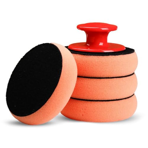 Griff-Wachs-Applikator-Set enthält 1 tragbaren Griff und 4 effiziente Schwämme, Auto-Detaillierungswerkzeug für verbesserten Fahrzeugglanz von Chenxi Studio