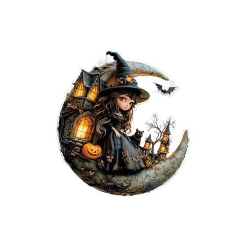 Hexe Acryl Hängende Ornament Halloween Dekoration für Tür Wand Fenster Party Tafelaufsätze Indoor und Outdoor Home Decoration Hexe Acryl Hängende Ornament Halloween Dekoration für Tür Wand Fenster Party Tafelaufsätze Indoor und Outdoor Home Decoration von Chenxi Studio