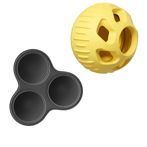 Kauspielzeug für Hunde, Silikon, befüllbar, Leckerliball, Zahnen für aggressive Kauer, Leckfutter für Zähne, sauberes Training, Hundetraining, Leckerli-Spenderball Kauspielzeug für Hunde, Silikon, befüllbar, Leckerliball, Zahnen für aggressive Kauer, Leckfutter für Zähne, sauberes Training, Hundetraining, Leckerli-Spenderball von Chenxi Studio