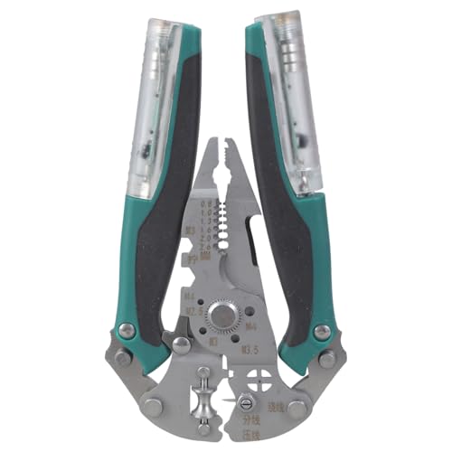Kompakte faltbare Abisolierzange Crimpzange Cutter Handwerkzeug mit integriertem Spannungsprüfer für Mehrfachnutzung, tragbares Handwerkzeug von Chenxi Studio