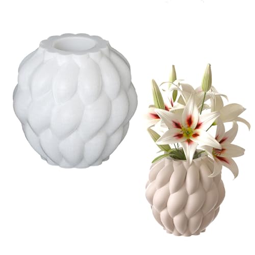 Moderne Silikon-Vasen-Bastelformen, rotierende Regentropfen-Form, Mehrzweck-Epoxid-Formen für Heimdekoration von Chenxi Studio