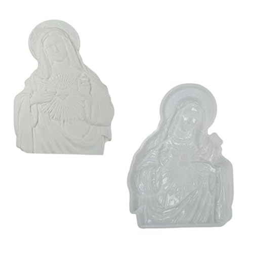 Silikonform für religiöse Kunst, Heiliges Herz, Mutter, Skulptur, für Harze, Wandbehänge und katholische Bastelprojekte, Geschenk, katholische Silikonform von Chenxi Studio
