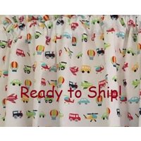 Kinderzimmer Transport Jungenzimmer Valance 42 Zoll Breit von CheriesCurtainShoppe