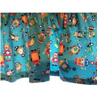 Kunterbunte Roboter Valance ~ Jungenzimmer Dekor 41 Zoll Breit X 15 Lang von CheriesCurtainShoppe