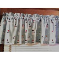 Weihnachtsferien Schneemann Volant ~ 64 "Breit X 14" Lang von CheriesCurtainShoppe