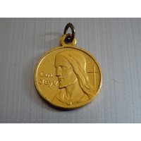 Juses Christ & St John Vianney , Medallion Pendent Medaille Holy Charm B 267 von CherishedDevotions