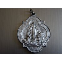 Unsere Heilige Mutter Haltet Eure Augen Auf Uns. Aus Latein Antike Medaille Medaillon Heiliger Charm Pendent P 968 von CherishedDevotions