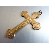 Vintage Kruzifix Kreuz Souvenir Der Mission. Medaille Medaillon Heiliger Charm Pendent B 16 von CherishedDevotions
