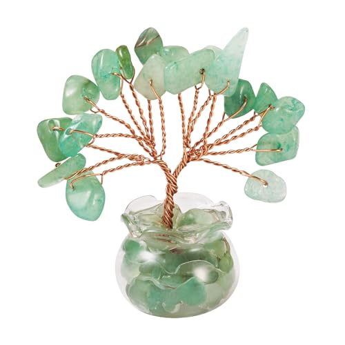 Cheriswelry 1 x natürlicher grüner Aventurin-Chips-Baum, kleiner Kristallkies, Glücksbaum, Mini-Geldbaum-Kristalle, Steinbaum, Ornament für Haus und Gartenarbeit, Dekoration Cheriswelry 1 x natürlicher grüner Aventurin-Chips-Baum, kleiner Kristallkies, Glücksbaum, Mini-Geldbaum-Kristalle, Steinbaum, Ornament für Haus und Gartenarbeit, Dekoration von Cheriswelry