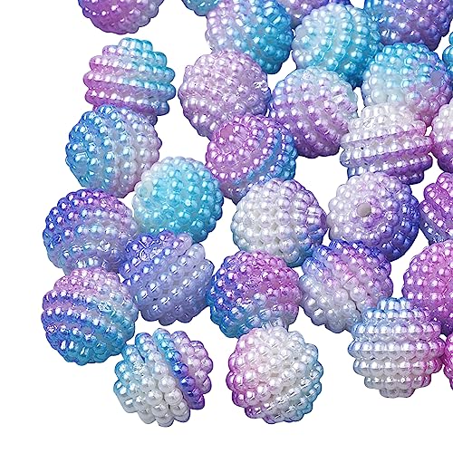 Cheriswelry Acrylperlen, Kunstperlen, 10 mm, rund, kombiniert, Regenbogen-Farbverlauf, Abstandshalter für Schmuckherstellung, 200 Stück Cheriswelry Acrylperlen, Kunstperlen, 10 mm, rund, kombiniert, Regenbogen-Farbverlauf, Abstandshalter für Schmuckherstellung, 200 Stück von Cheriswelry