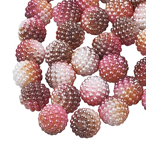 Cheriswelry 200Pcs Imitation Pearl Acrylic Beads Saddle Brown Berry Beads 10mm Round Combined Beads Rainbow Gradient Pearl Beads for Jewelry Making Cheriswelry 200Pcs Imitation Pearl Acrylic Beads Saddle Brown Berry Beads 10mm Round Combined Beads Rainbow Gradient Pearl Beads for Jewelry Making von Cheriswelry