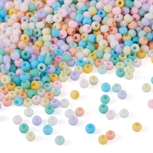 Cheriswelry 4 mm 6/0 Matte Macaron Farbe Glas Rocailles Runde Tiny Pony Perlen Mini Runde Spacer Perlen für Schmuckherstellung Cheriswelry 4 mm 6/0 Matte Macaron Farbe Glas Rocailles Runde Tiny Pony Perlen Mini Runde Spacer Perlen für Schmuckherstellung von Cheriswelry