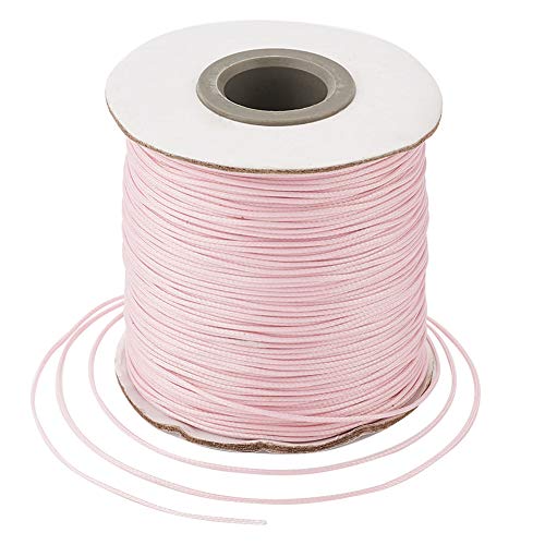 Cheriswelry Polyesterschnur mit Spule für Schmuckherstellung, Makramee, Perlrosa, 0,5 mm Cheriswelry Polyesterschnur mit Spule für Schmuckherstellung, Makramee, Perlrosa, 0,5 mm von Cheriswelry