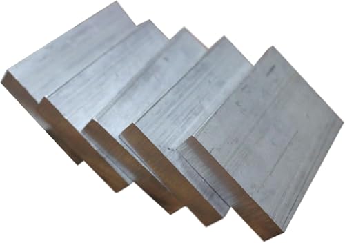 Aluminiumblechplatte, Aluminium-Flachstange, Aluminiumstangenplatte, geeignet for die Bearbeitung, Dicke 4 mm, Breite: 20 mm(Width:12mm(5pcs)) von Cherrii