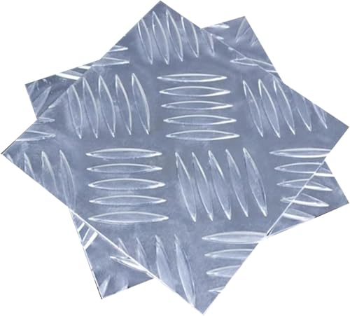 Aluminiumblechplatte, Trittblechplatte Aluminium-Riffelblech Aluminiumplatte Trittblech Geeignet for den Einsatz auf Garagenböden mit Seiten von 20 cm(Thickness:3mm) von Cherrii