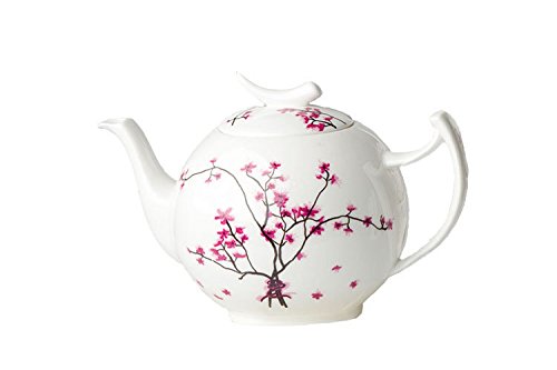 TeaLogic Bone China Teekanne Cherry Blossom 1 Liter von TeaLogic - White Cherry
