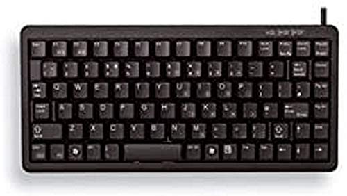 CHERRY Compact-Keyboard G84-4100, Internationales Layout, QWERTY Tastatur, kabelgebundene Tastatur, kompaktes Design, ML Mechanik, schwarz von CHERRY