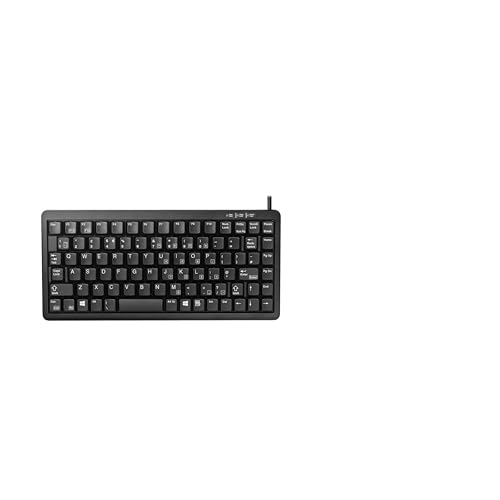 CHERRY G84-4100, Kompakte Mechanische Tastatur, UK-Layout (QWERTY), Mit Windows-Tasten, Kabelgebunden (USB & PS/2), CHERRY ML Switches, Schwarz von CHERRY
