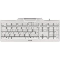 CHERRY KC 1000 SC kabelgebundene Tastatur mit Kartenlesegerät (USB, hellgrau) von Cherry