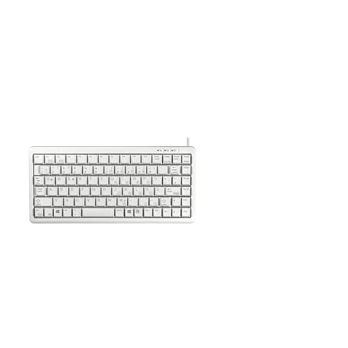 CHERRY G84-4100, Kompakte Mechanische Tastatur, Deutsches Layout (QWERTZ), Mit Windows-Tasten, Kabelgebunden (USB & PS/2), CHERRY ML Switches, Hellgrau von CHERRY