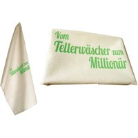 Geschirrtuch Bio, Tellerwäscher, Handbedruckt Geschirrtuch Bio, Tellerwäscher, Handbedruckt von CherryBombBerlin