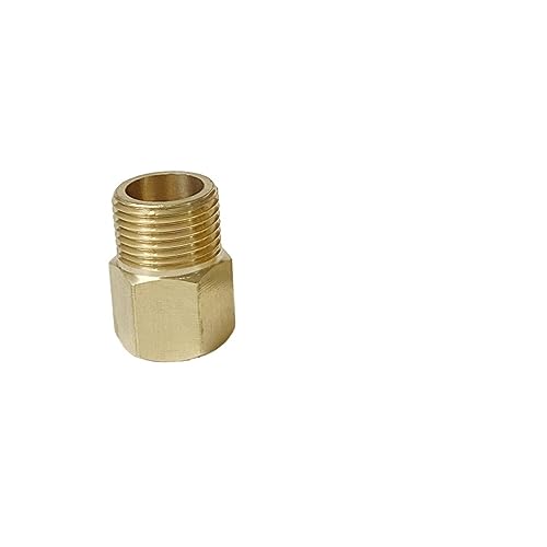 XIAOLIN 1PC 1/8 "1/4" 3/8 "1/2" BSP NPT Weibliche Zu M12 /M14/M16 /M18/M20 /M22 Metrisches Außengewinde Messing Rohr Fitting Adapter Koppler Stecker(F BSP1l2-M M22x1.5) von Cherrynight