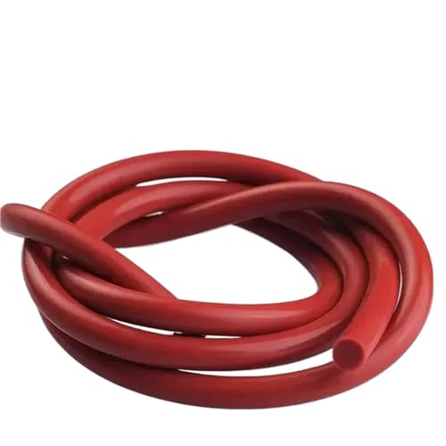 XLJP 1 Meter roter runder fester Silikonstreifen, Kordelstab, Durchmesser 1 mm ~ 20 mm, Silikondichtung, Zierdichtungsstreifen, O-Ring, hochtemperaturbeständig, wasserdicht(Diameter 1.5mm x1m) von Cherrynight
