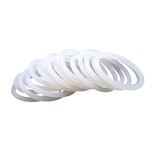 XLJP 10 Stück/50 Stück VMQ Weiße Silikon-O-Ring-Dichtung CS 3,5 mm Außendurchmesser 10 mm ~ 85 mm Silikonringe in Lebensmittelqualität O-Ringe Gummiringdichtungen (Color : 10pcs, Size : OD 58mm ID 5 von Cherrynight